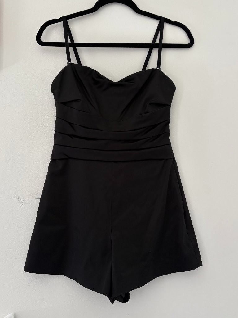 Nwt Jonathan Simkhai Swim - Structures Black Romper - Size 4